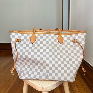 Louis Vuitton Neverfull MM Damier Azur Made in France